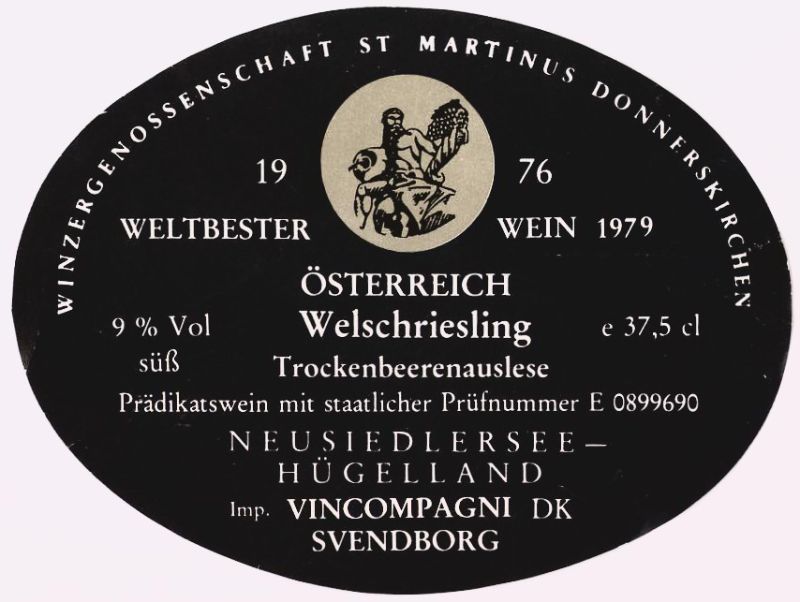 St Martinus_Welschriesling trockenbeerenauslese 1976.jpg